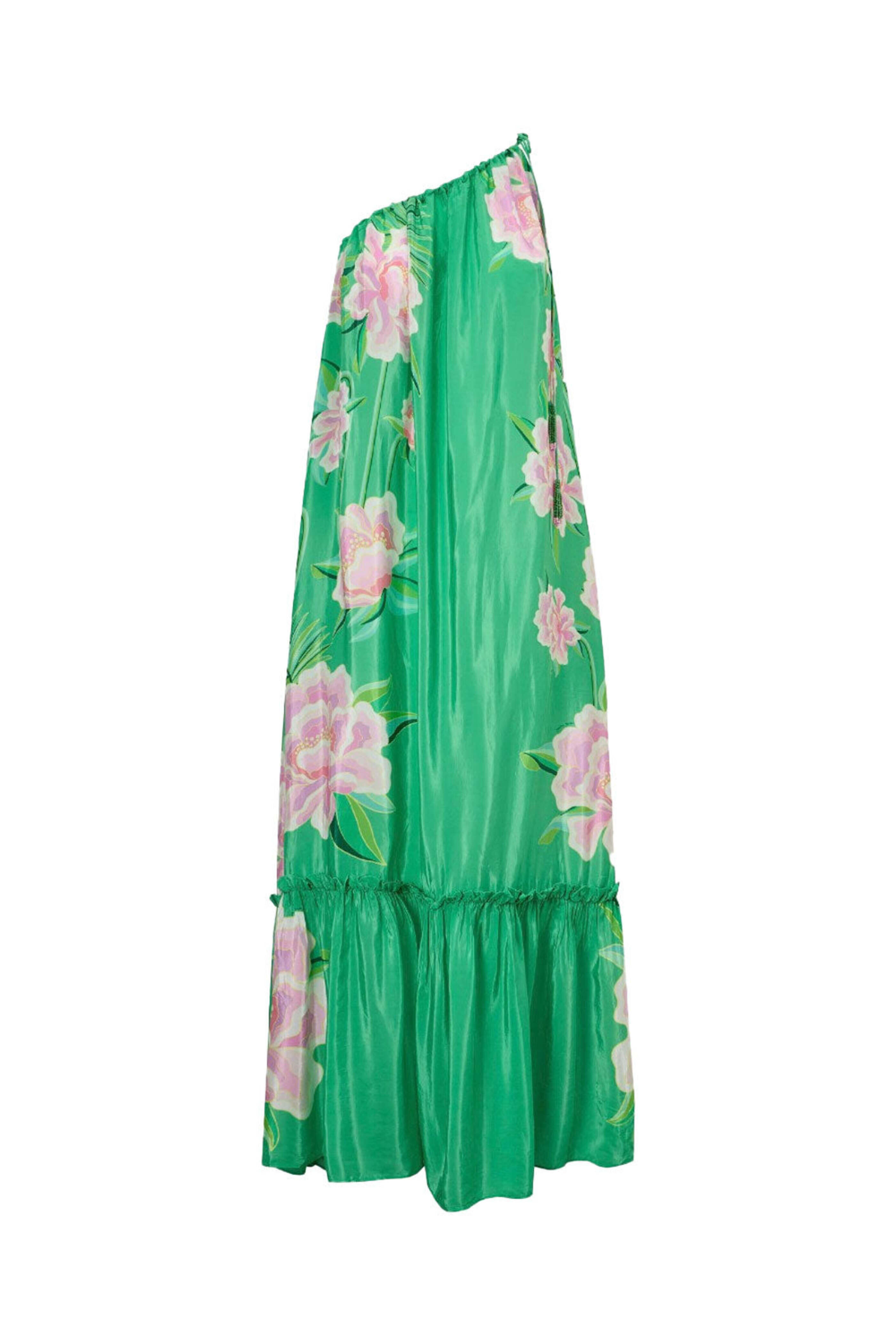 Farm Rio - Green Floral Vibing Maxi Dress