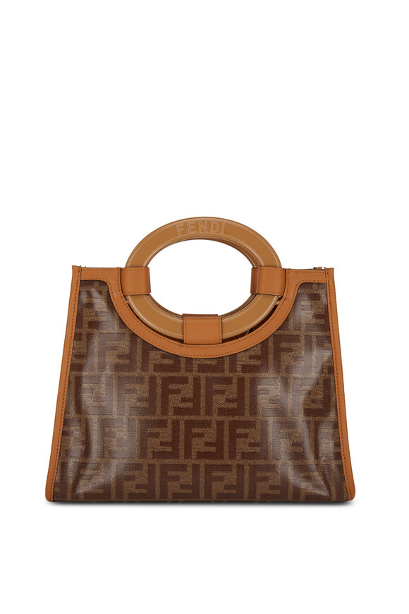 Fendi - Runaway Glazed Logo Canvas Tote 