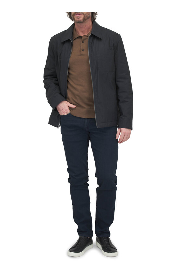 Vince Coastal Blue Cotton Jacket - view 2