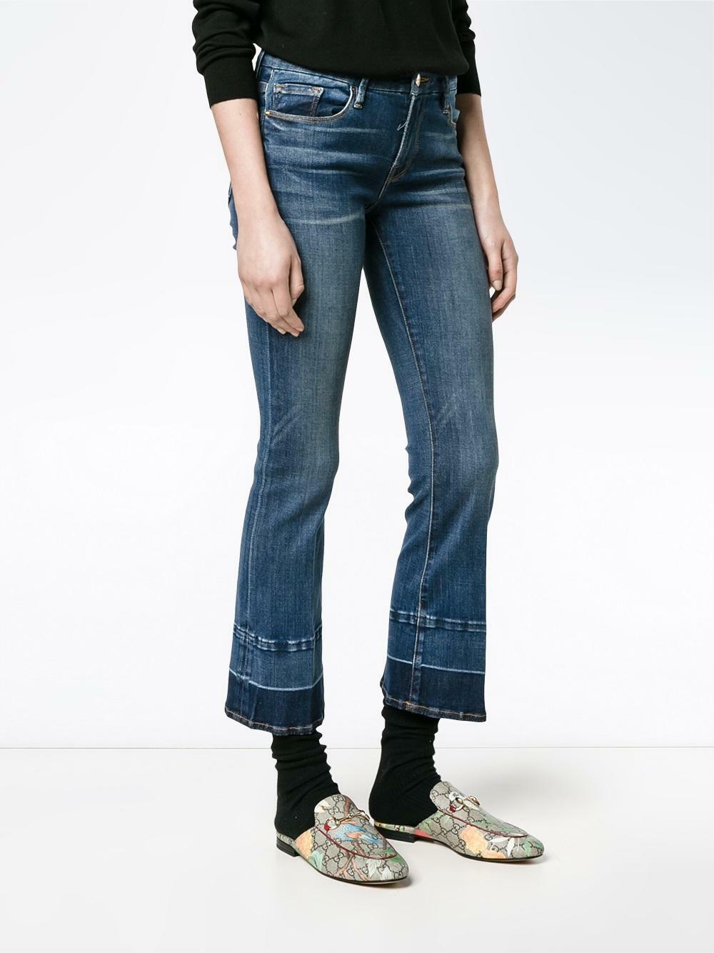 Frame - Le Crop Mini Boot Released Hem Jean