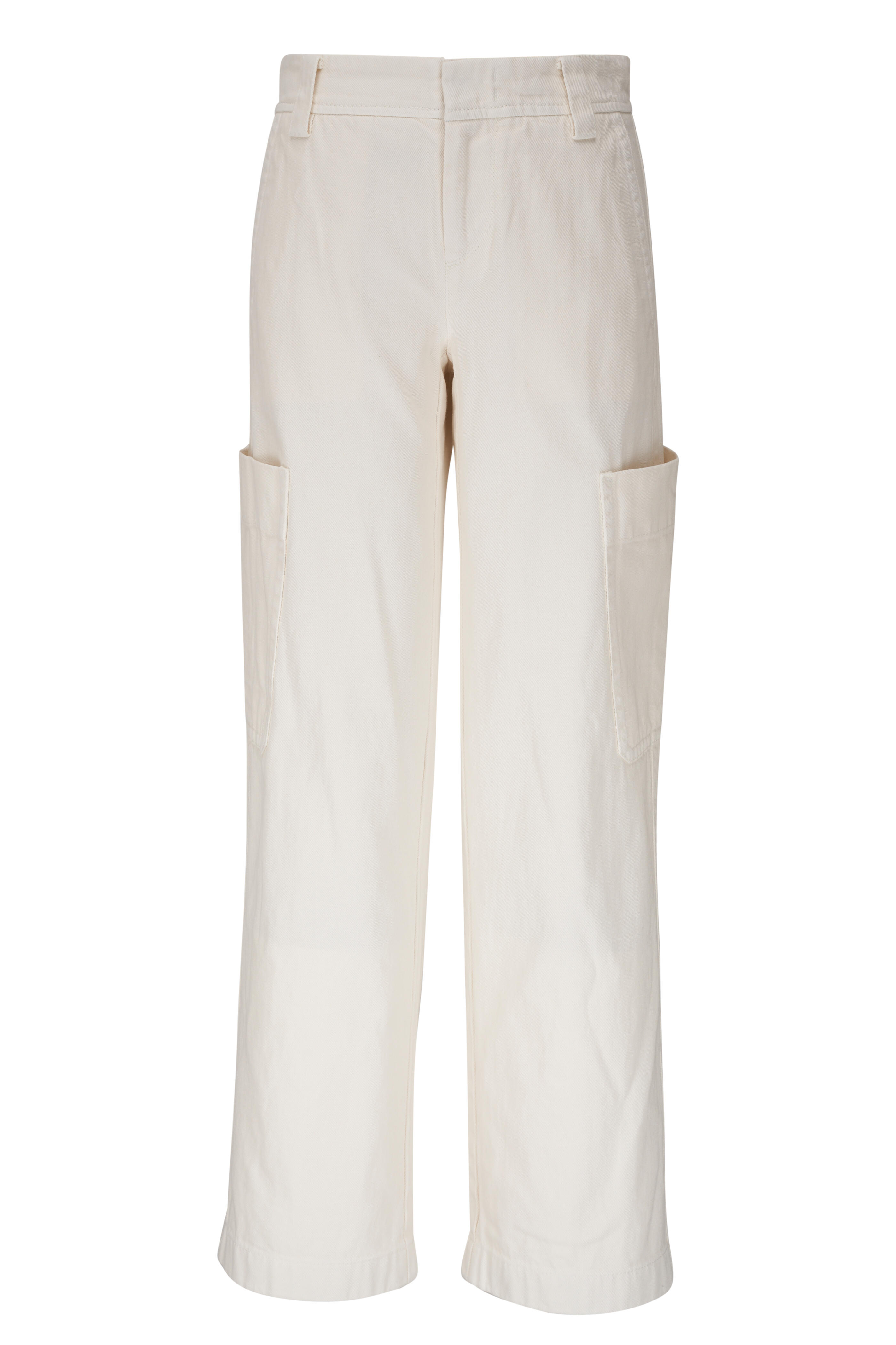 Vince - Off White Cotton Utility Pant | Mitchell Stores