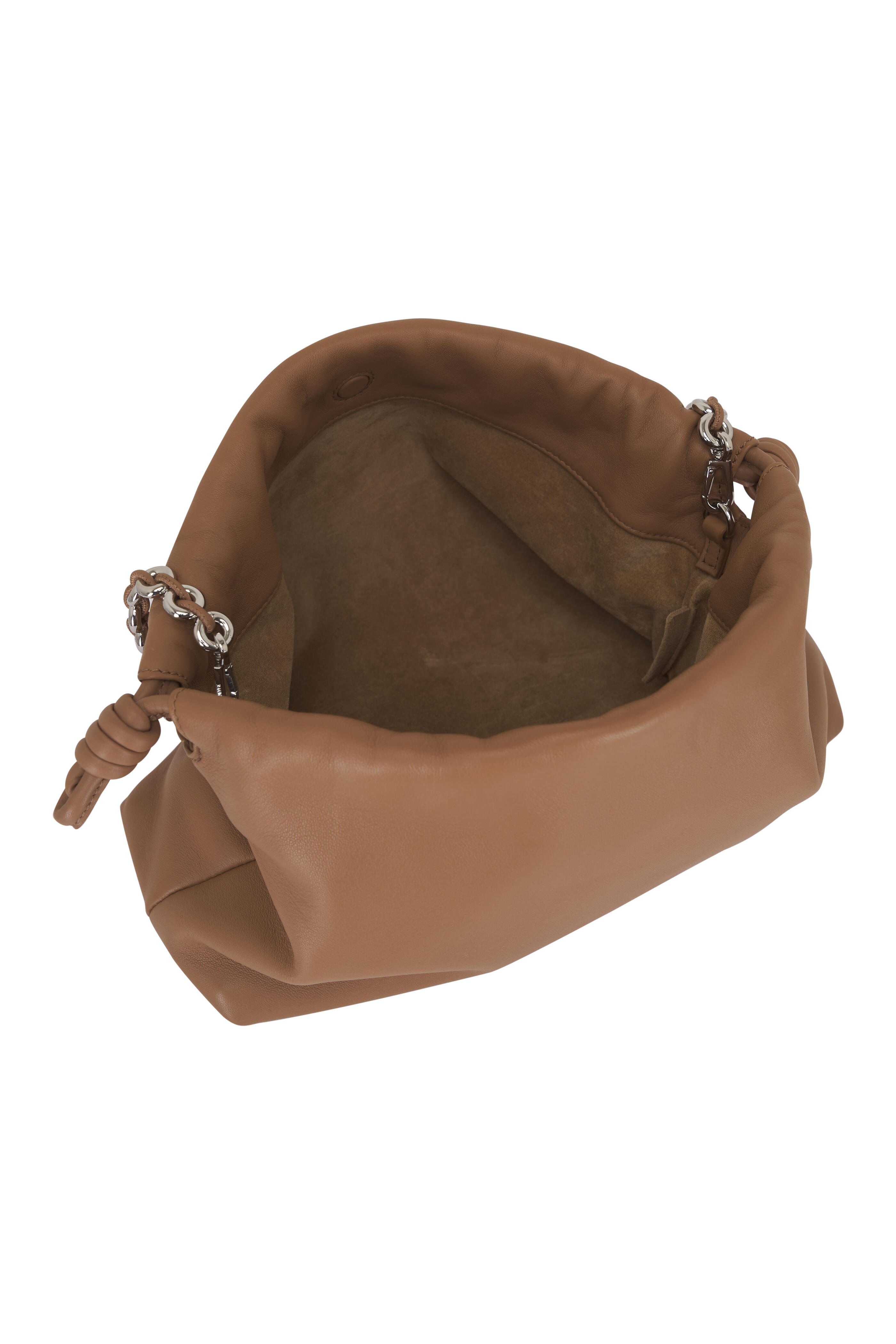 Loewe - Medium Flamenco Mocha Leather Clutch