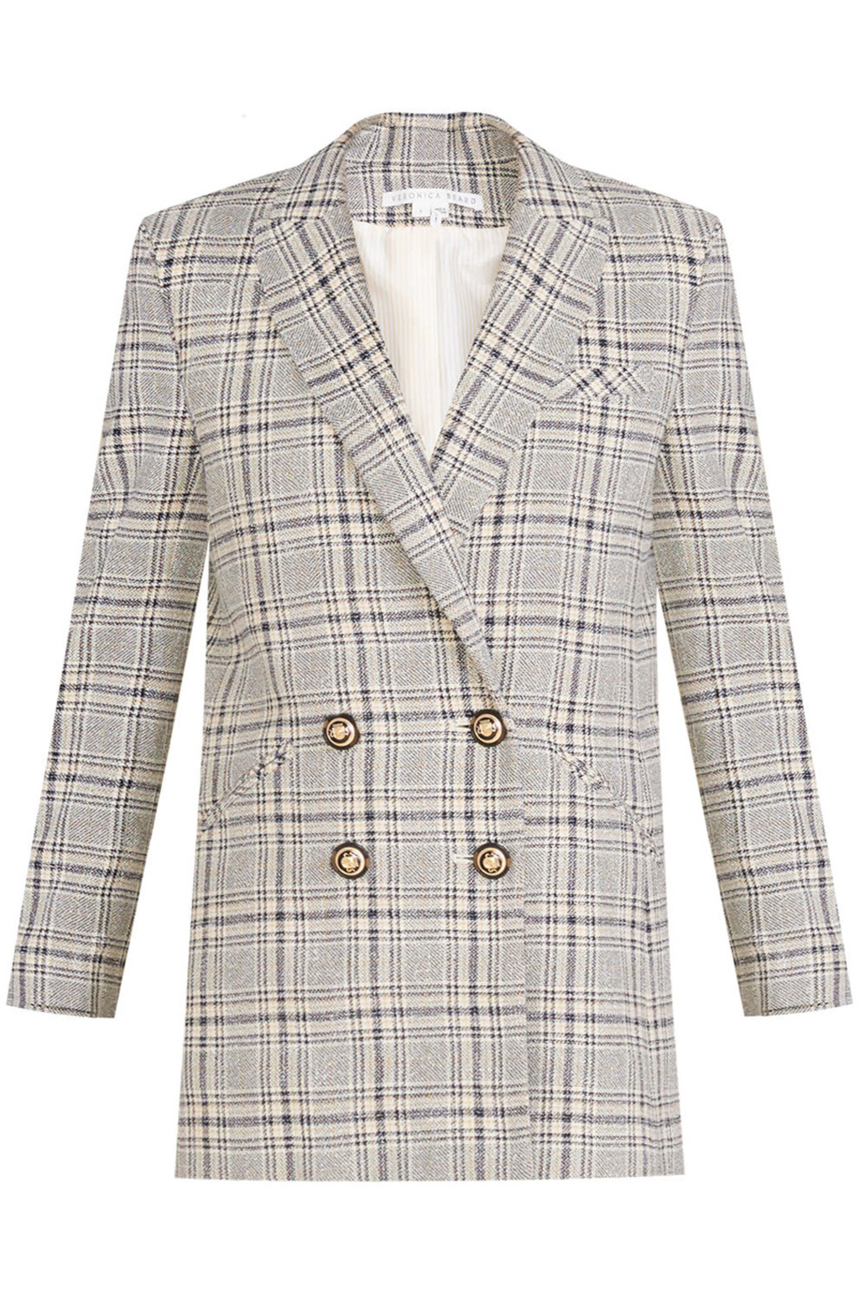 Veronica Beard - Navy Plaid Oria Dickey Jacket