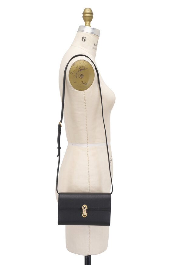 Savette Mini Symmetry Black Leather Crossbody - view 6