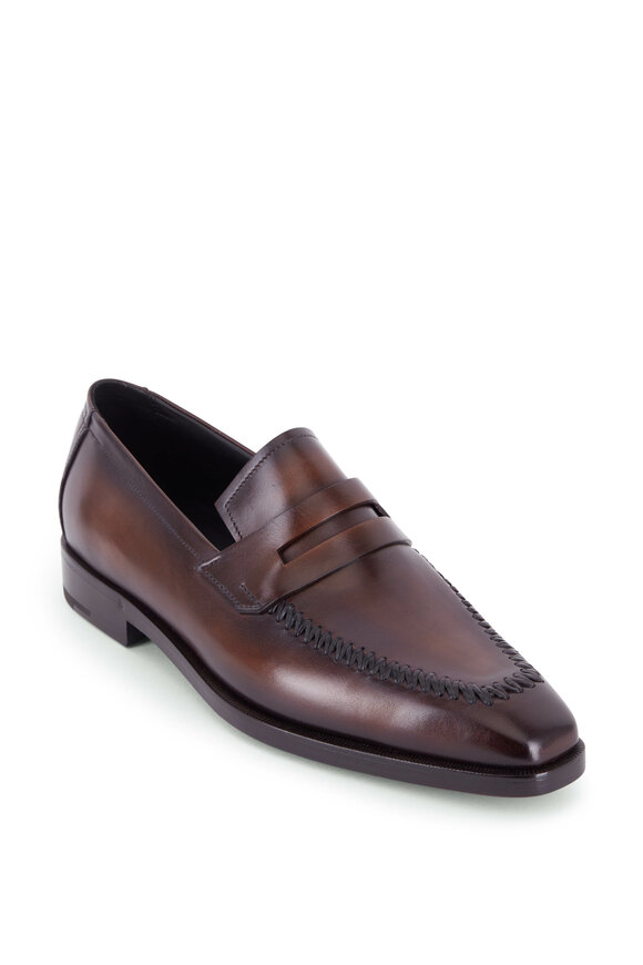 Berluti calf leather oxford on sale loafers