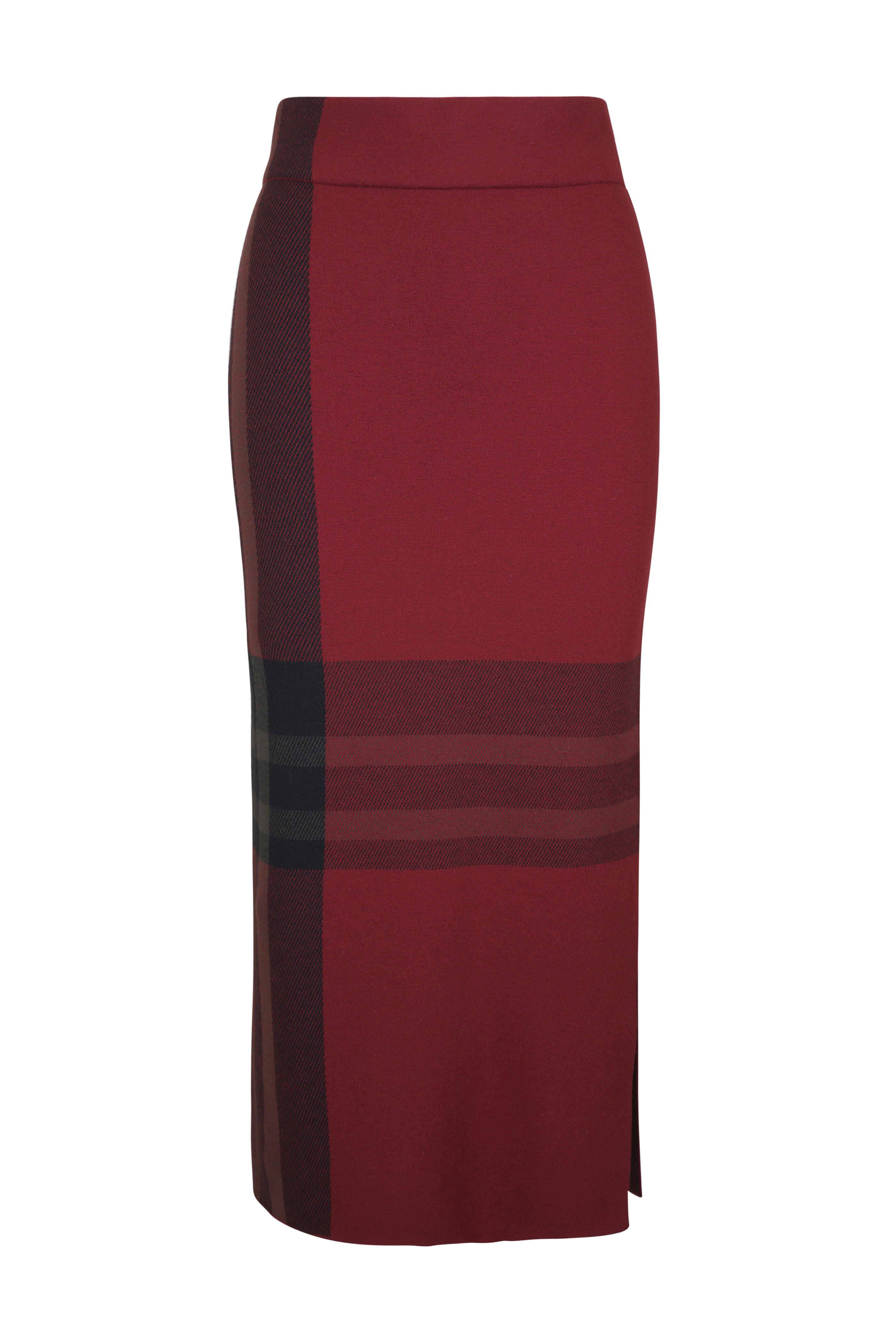 Akris Punto - Black & Copper Merino Wool Knit Tube Skirt - view 1