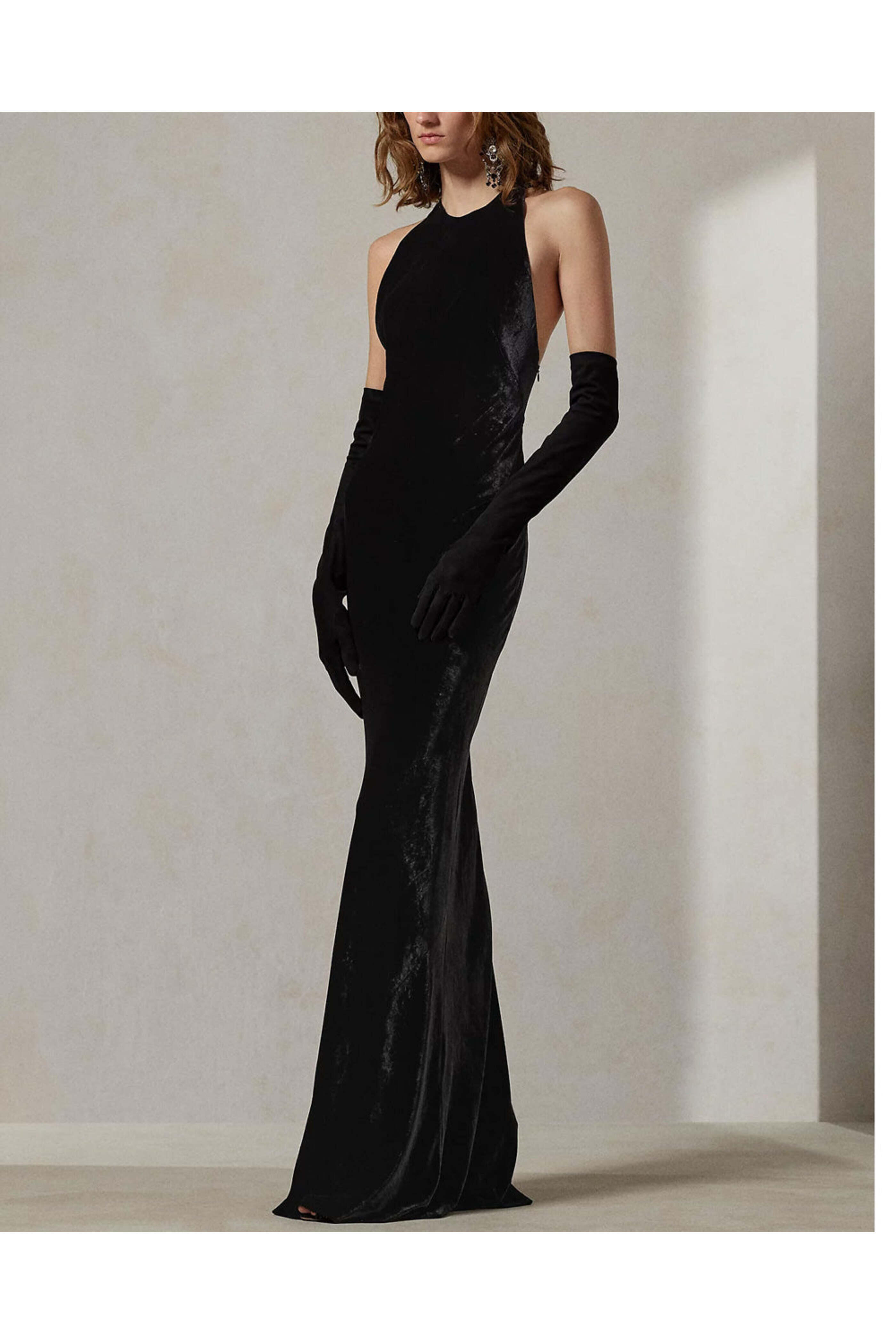 Ralph Lauren - Black Embellished Nadege Gown