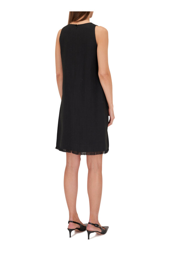 Antonelli - Black Sleeveless A-Line Shift Dress 