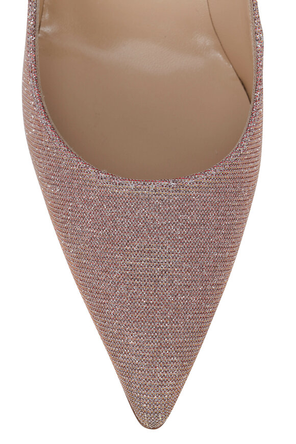 Manolo Blahnik - Lisa Pink Shimmer Pump, 90mm