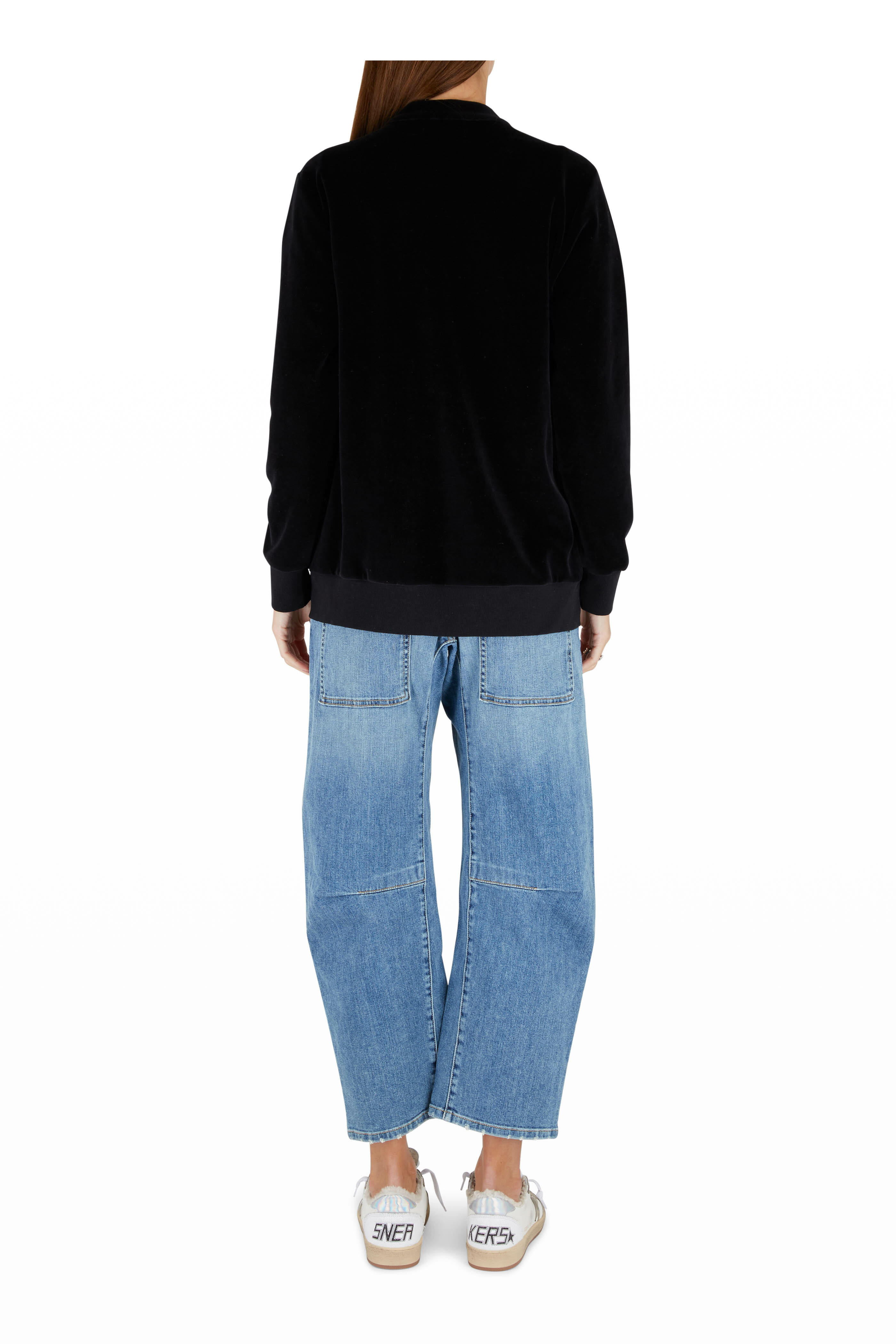 Nili Lotan - Evelina Black Velour Cardigan