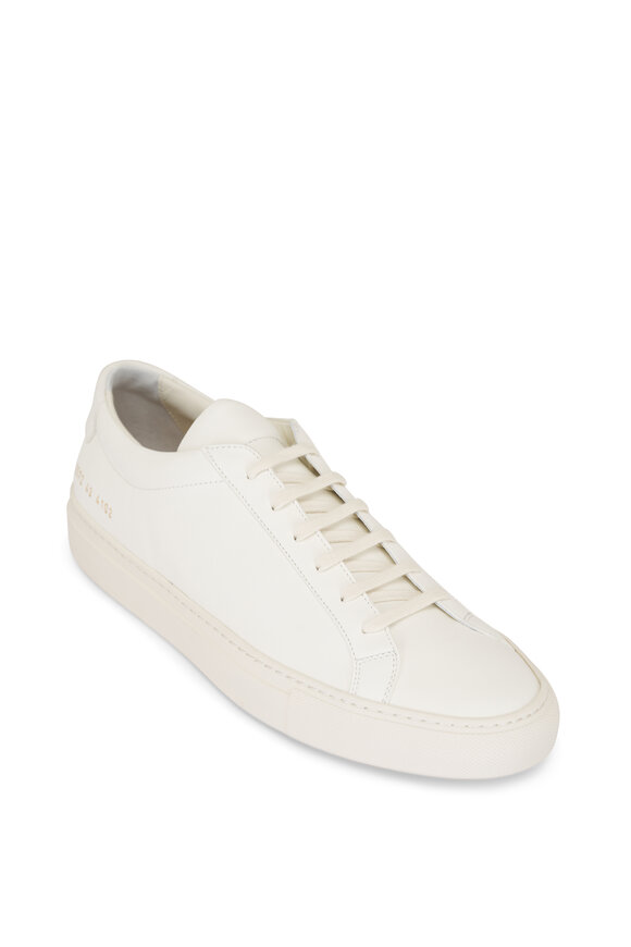Common Projects Achilles Premium Off-White Leather Low Top Sneaker