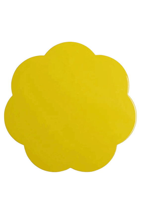 Addison Ross Yellow Lacquer Scalloped Placemats