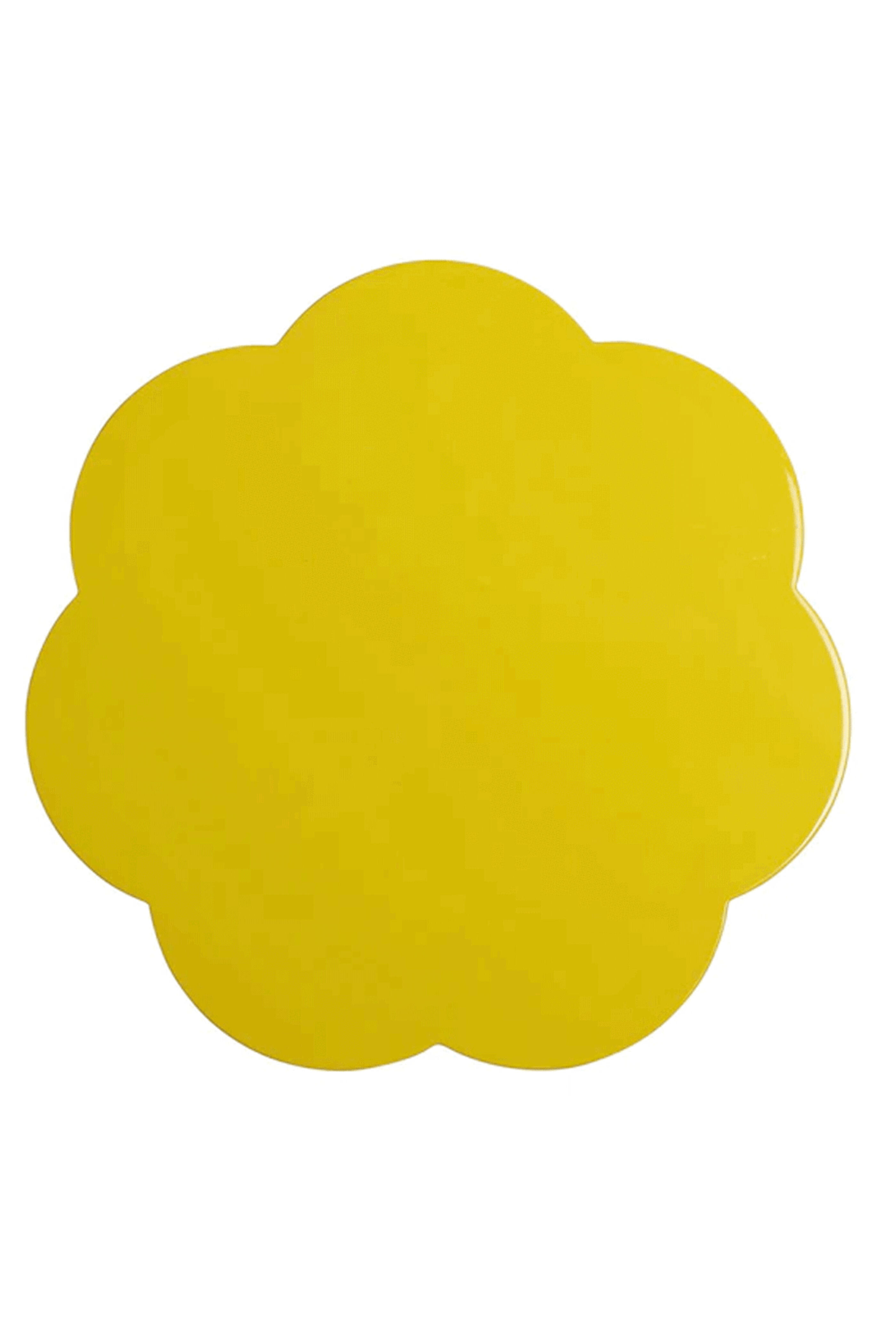 Addison Ross - Yellow Lacquer Scalloped Placemats