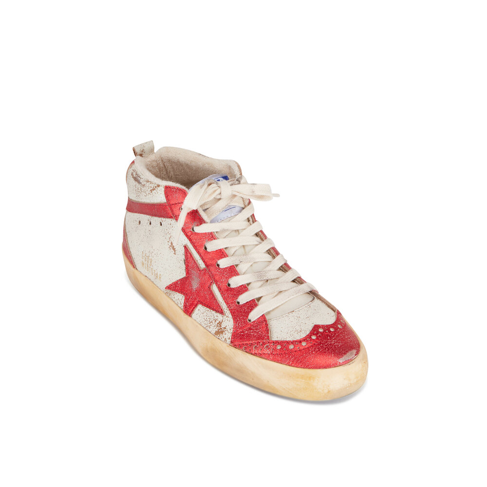 Golden Goose Mid Star Pink Ice Mesh Men's Dad-Star In Black Mesh