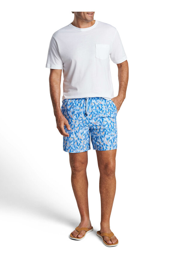 Peter Millar - Parrot Talk Cottage Blue Swim Trunks