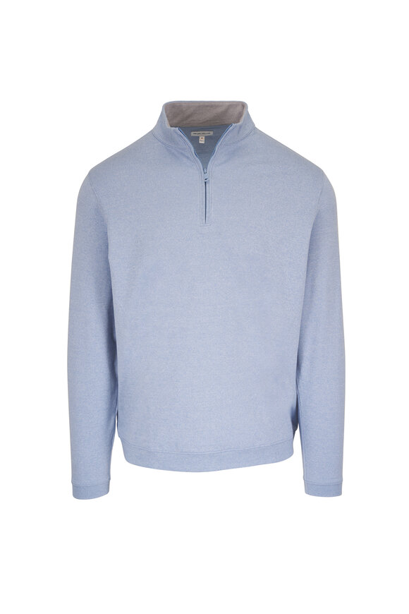 Peter Millar Ardent Air Light Blue Performance Quarter-Zip - view 1