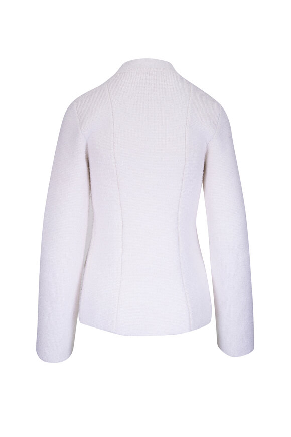 Khaite - Aeson Winter White Silk & Cashmere Jacket