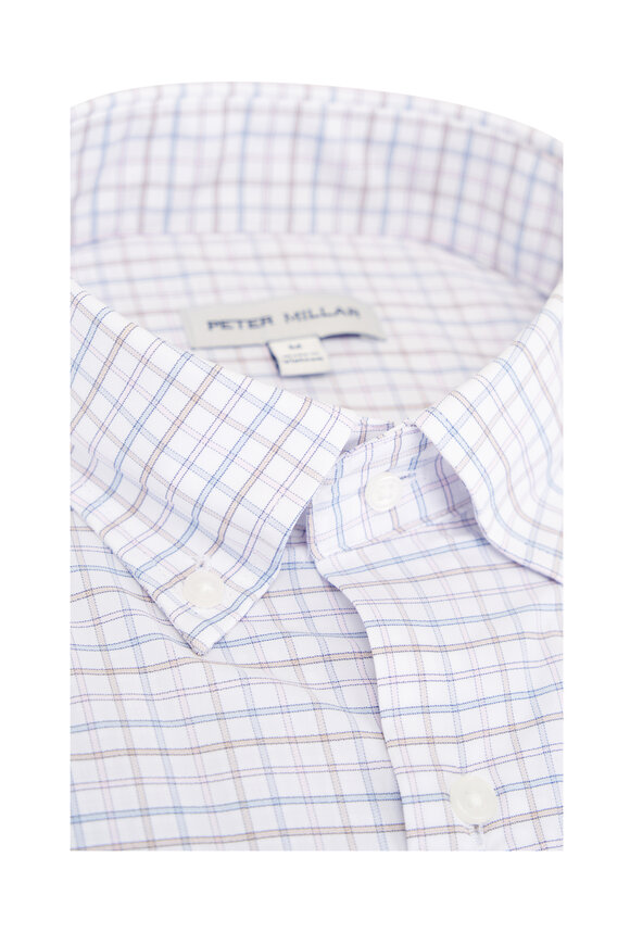 Peter Millar Rommel Cloudy Blue Performance Twill Sport Shirt - view 4