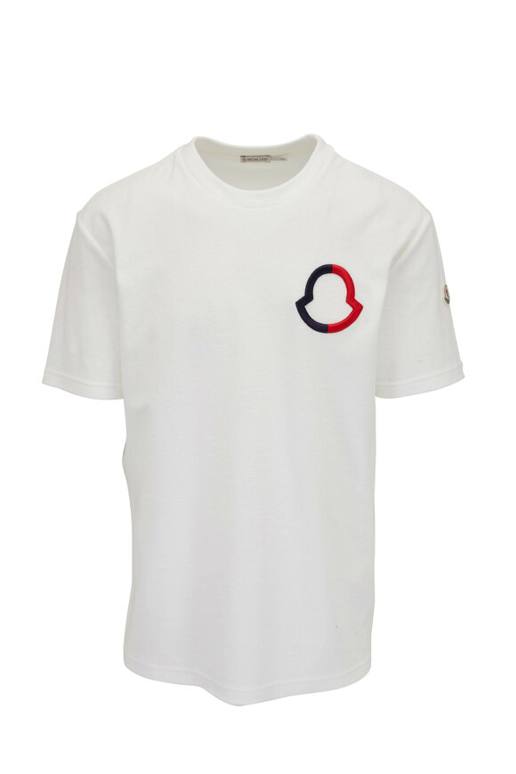 Moncler - White Terrycloth Logo T-Shirt