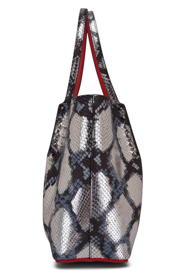 Christian Louboutin - Small Cabarock Metallic Amazonia Embossed Tote