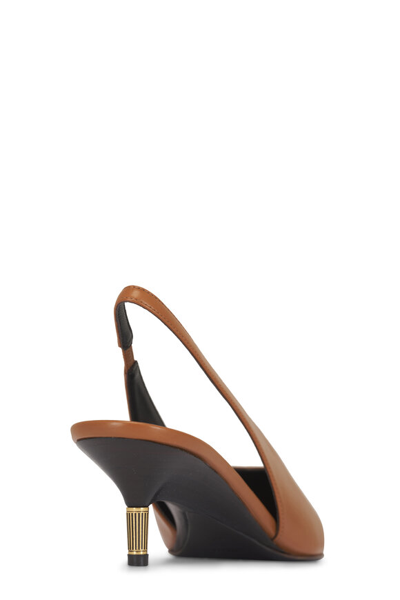 Khaite Bella Cuoio Glazed Leather Slingback, 55mm - view 4