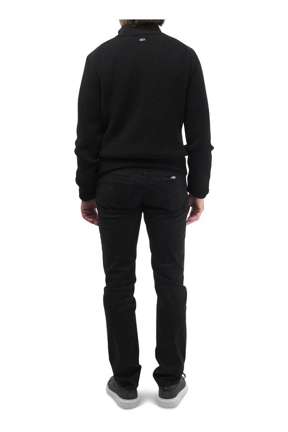 Agnona - Black Hybrid Cashmere Full Zip Jacket