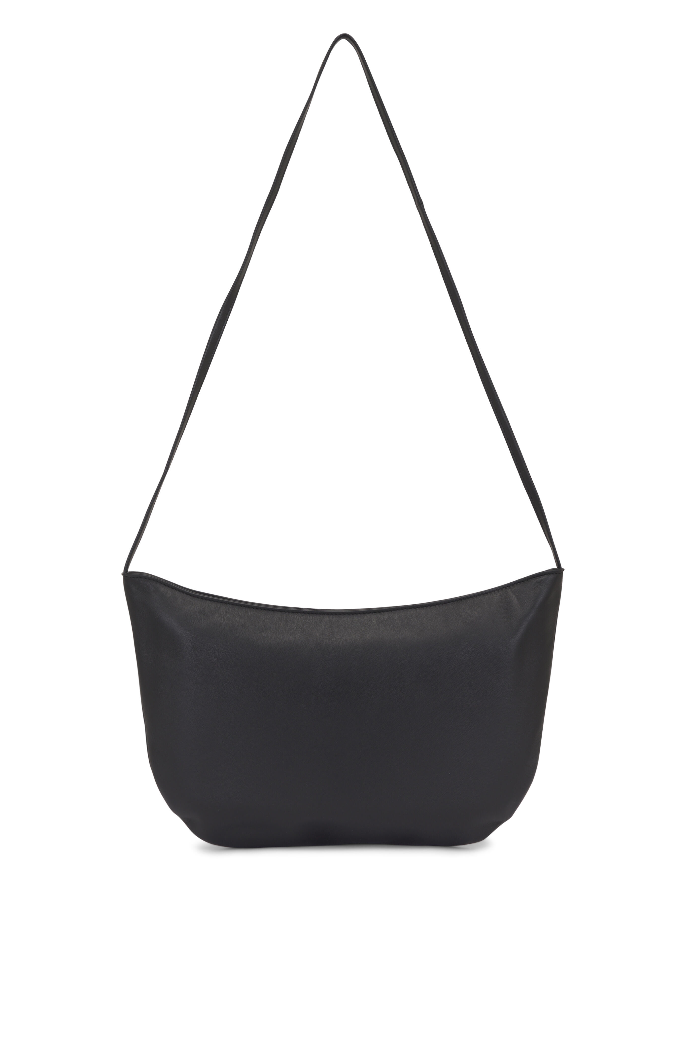 The Row - EW Izzy Black Ans Leather Crossbody