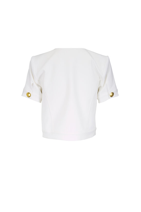 L'Agence Nawa White Shirt Jacket - view 2