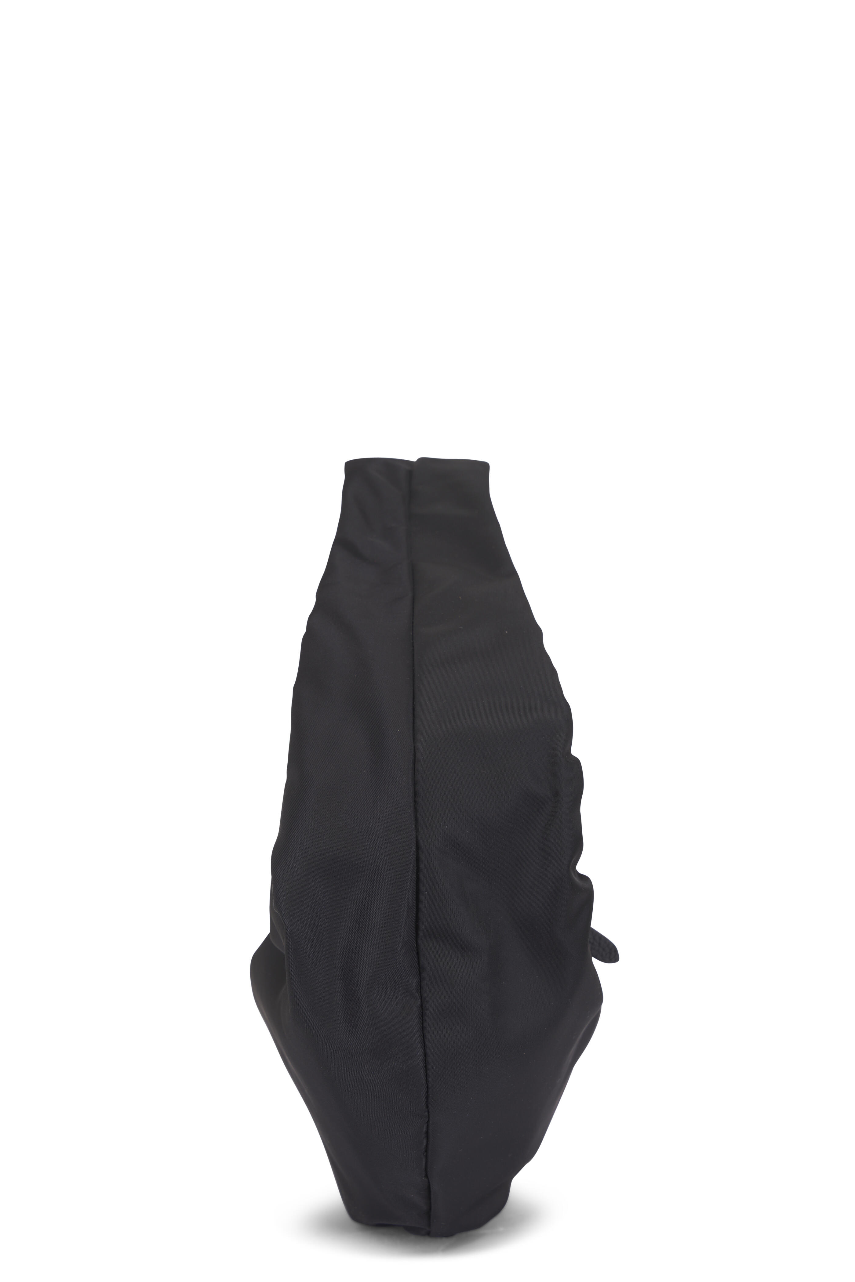 Khaite - Medium Olivia Black Nylon & Leather Hobo