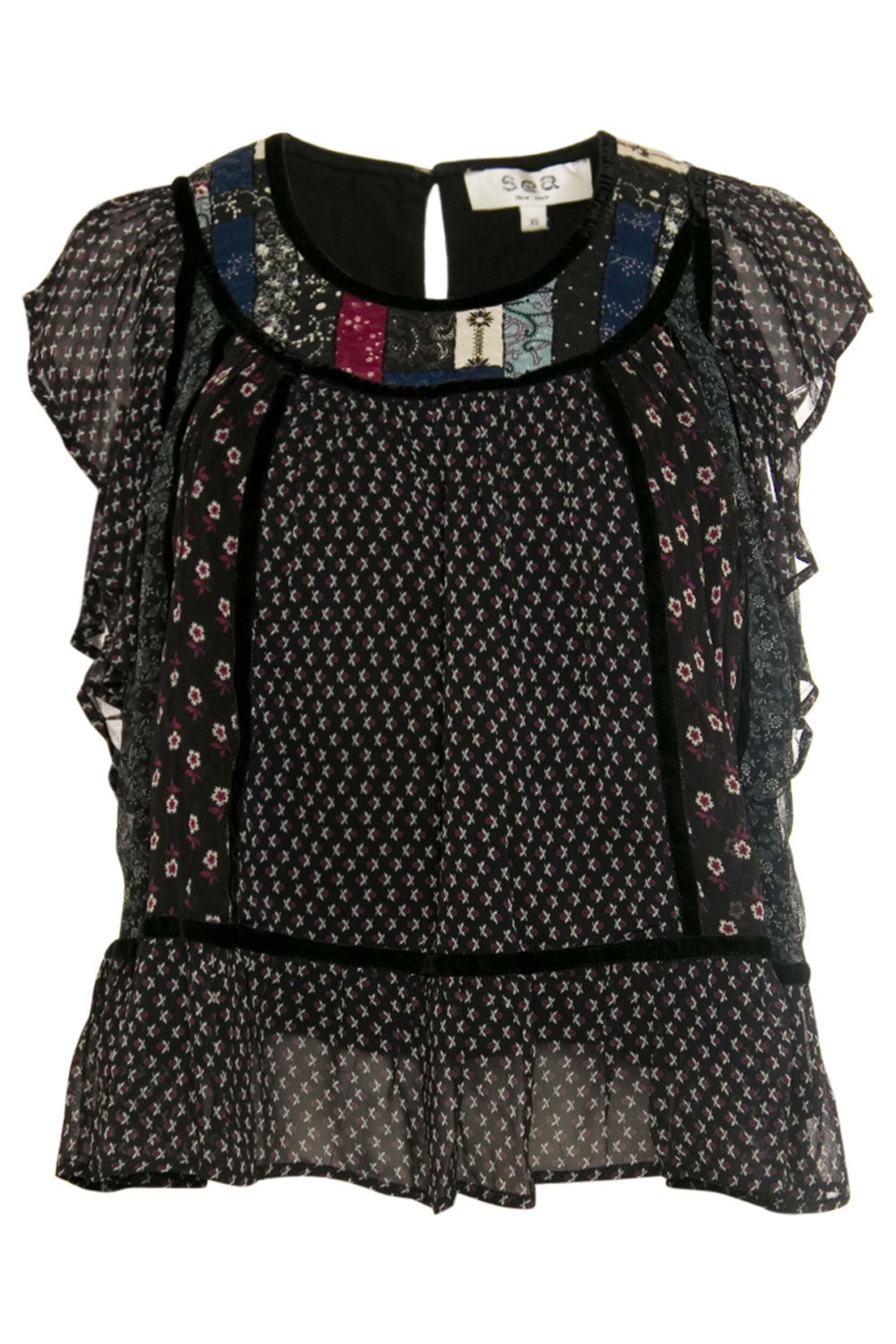 theredthread S bicolor layered tops bk④ theredthread S bicolor layered tops（Layered mesh top