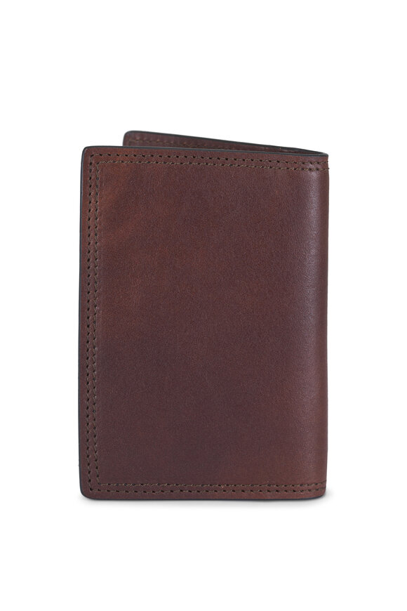 Bosca Dolce Italia Dark Brown Leather Calling Card Case - view 2