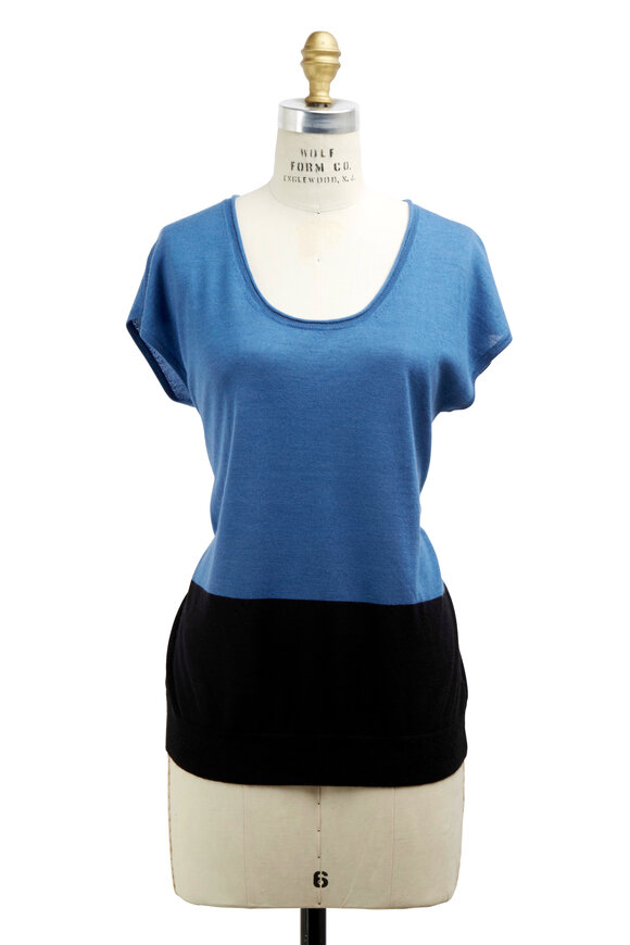 Derek Lam - Blue Cashmere & Silk Sweater