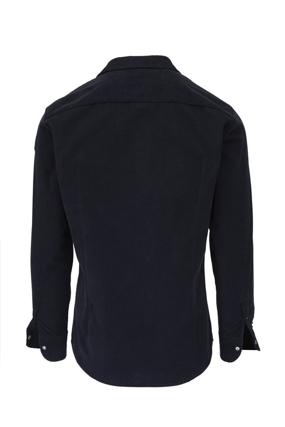 Moncler - Night Blue Corduroy Sport Shirt