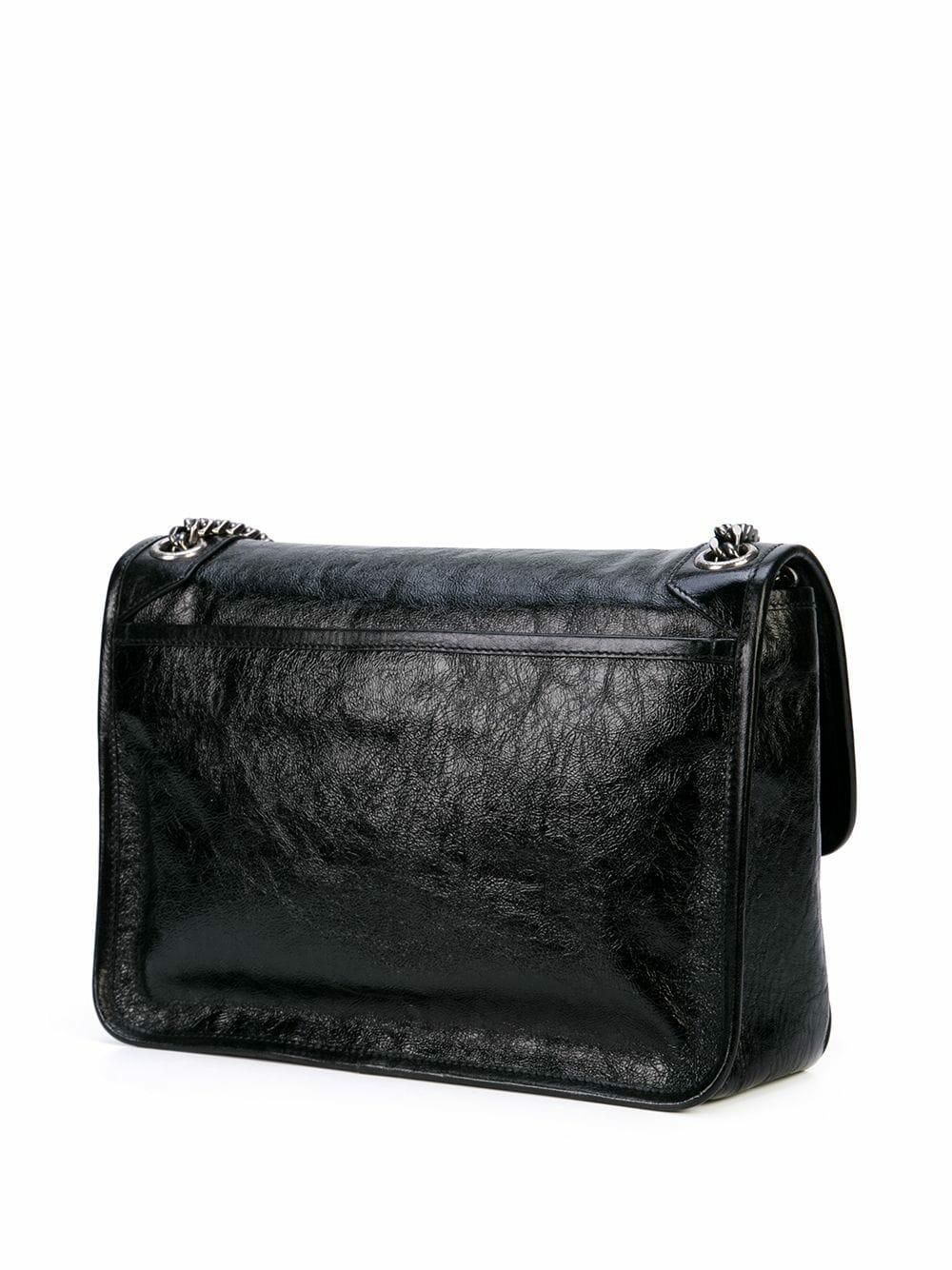 Saint Laurent - Niki Monogram Black Glossy Leather Medium Bag