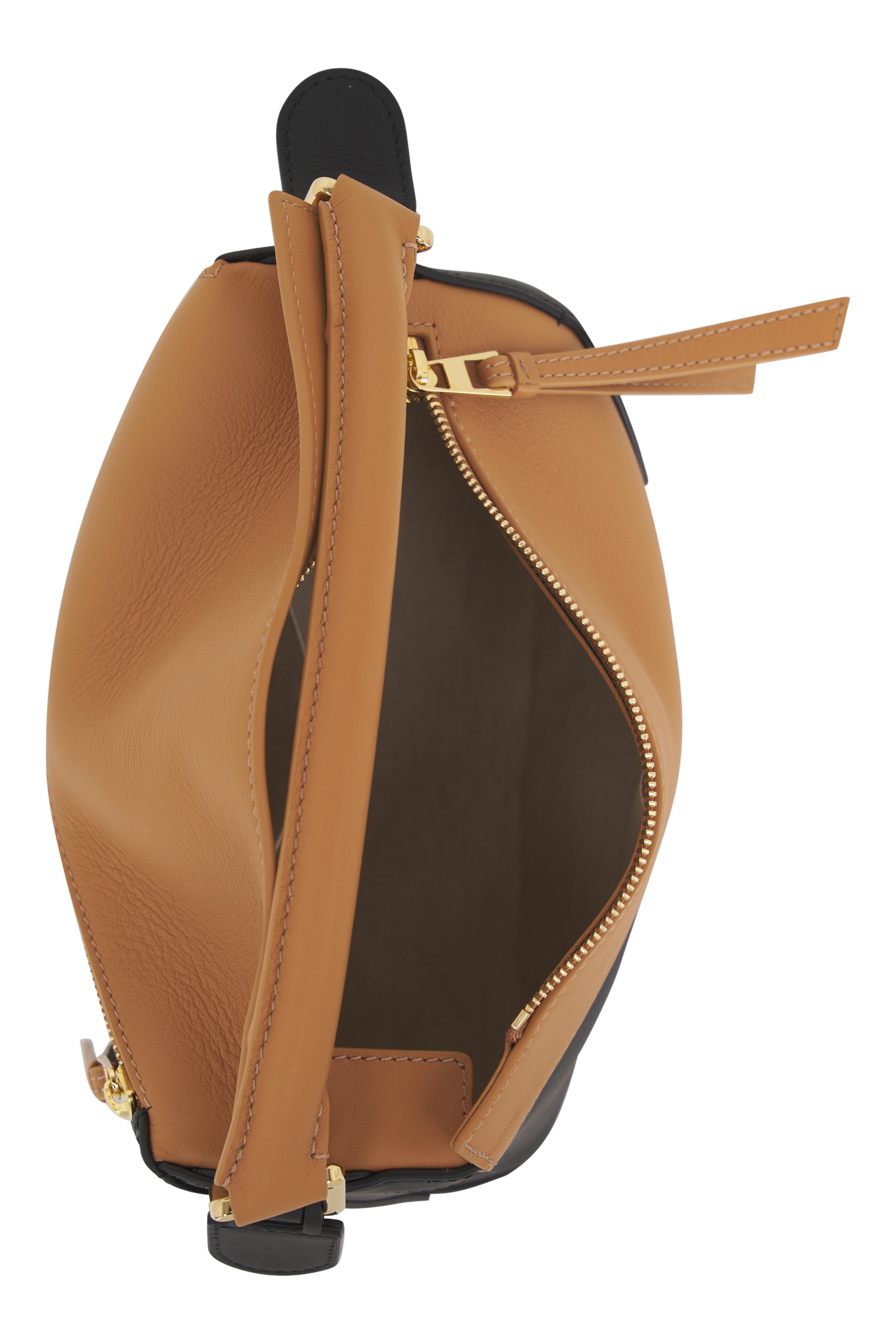 Loewe - Small Puzzle Edge Warm Desert & Black Leather Bag