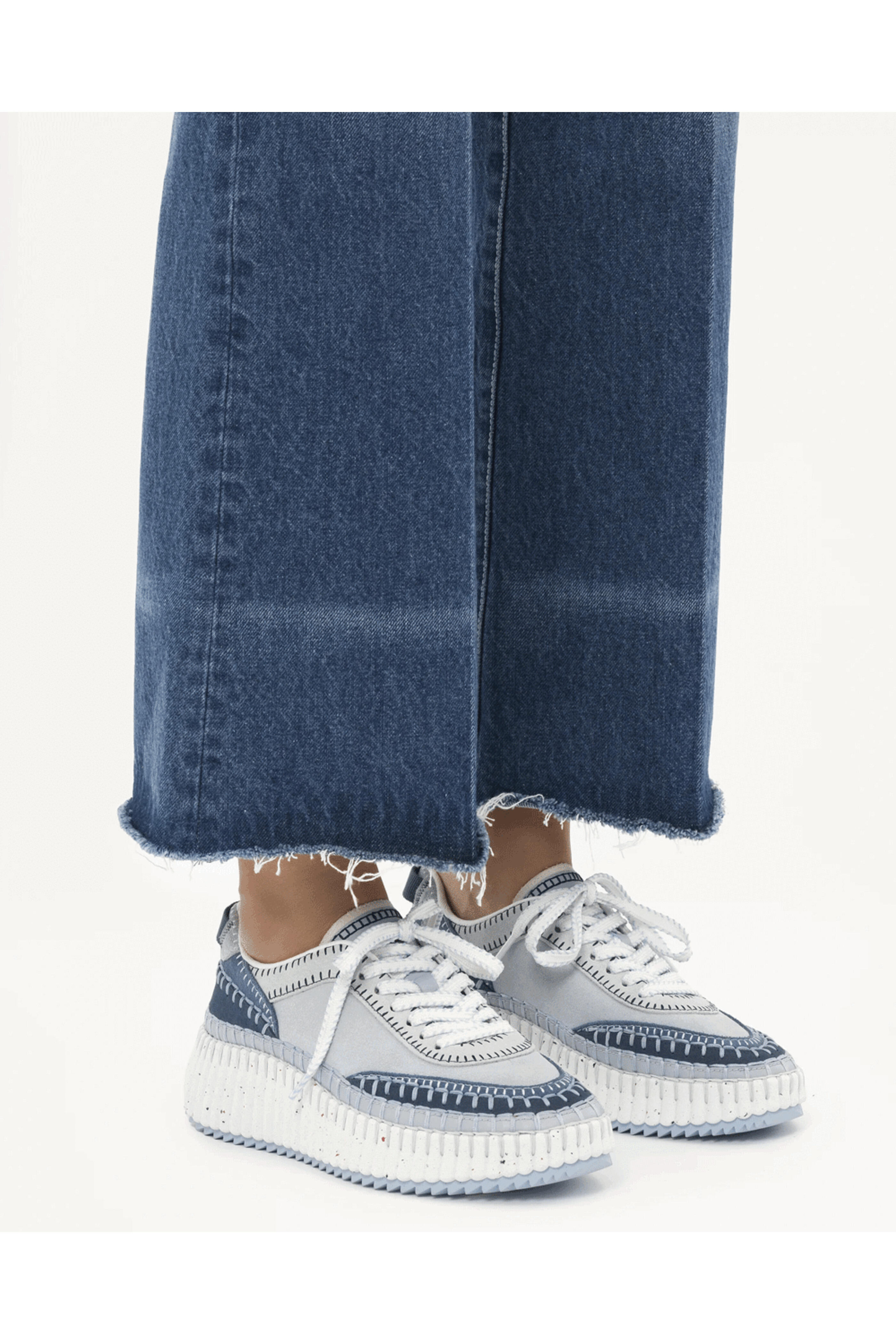 Chloé - Nama Sneaker in Blue | Mitchell Stores