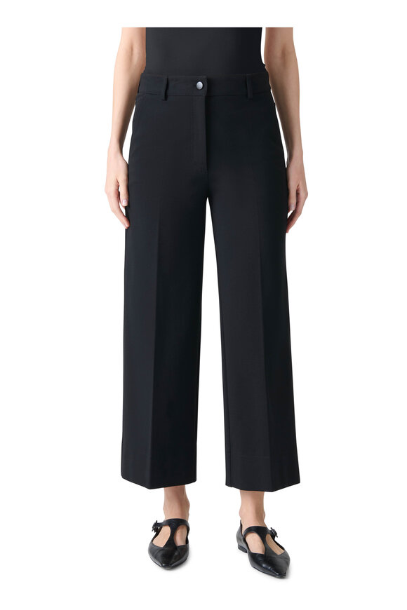 Akris Punto Chiara Black High Rise Wide Leg Jean - view 2