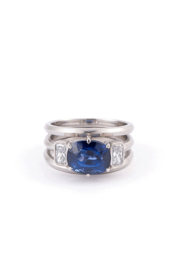 Sylva & Cie Sri Lanka Sapphire Ring - view 1