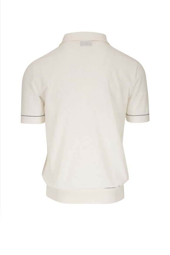 Brioni - Sea Island Ivory Cotton Polo 