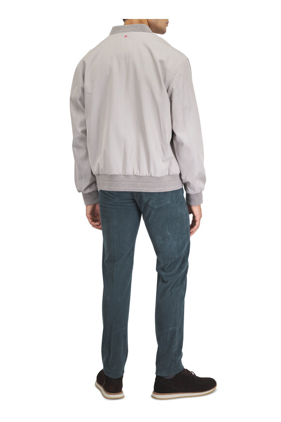 Marco Pescarolo Nerano Steel Blue Corduroy Five Pocket Pant - view 3