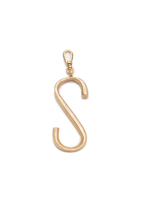 Lulu Frost Plaza Large Letter S Charm