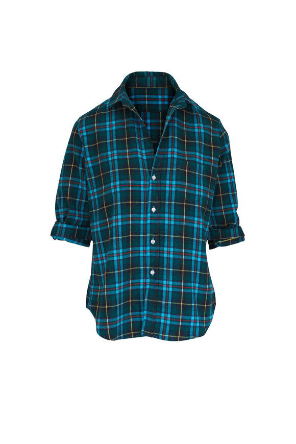 Frank & Eileen Eileen Green & Blue Relaxed Button-Up Shirt