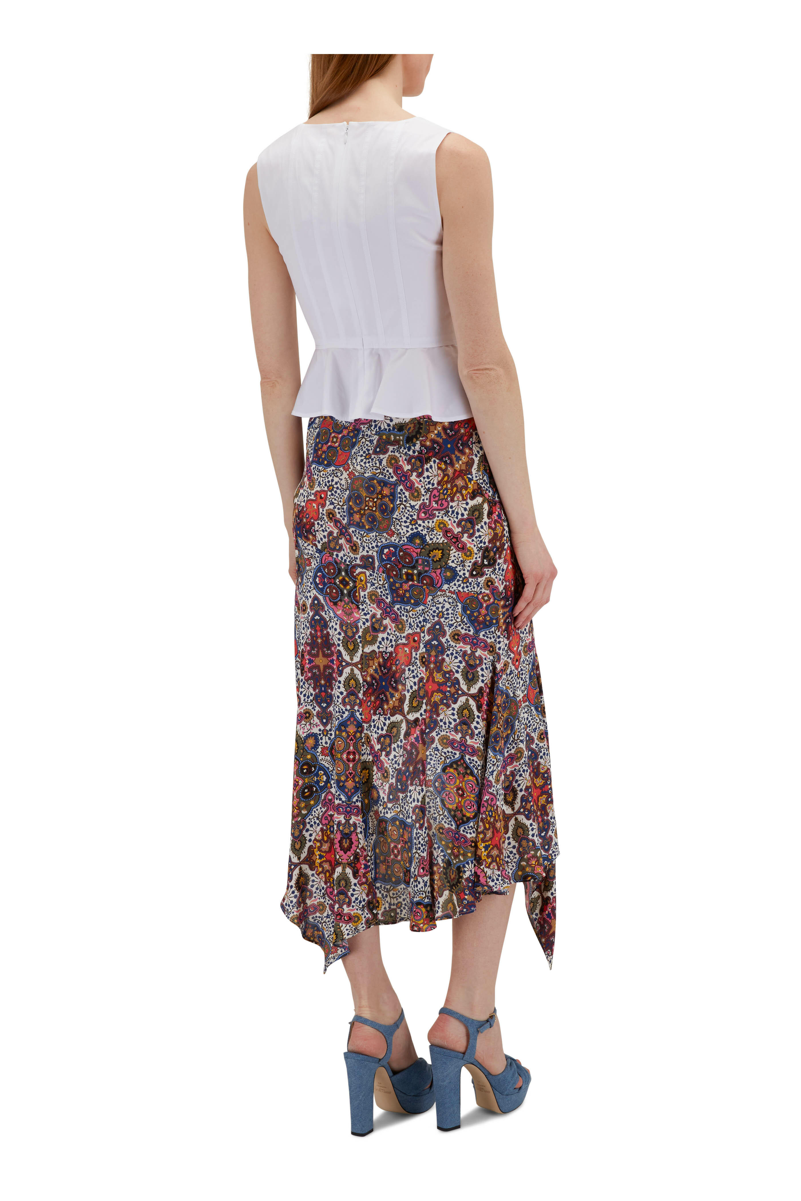 Veronica Beard - Mac Tapestry Print Midi Skirt | Mitchell Stores