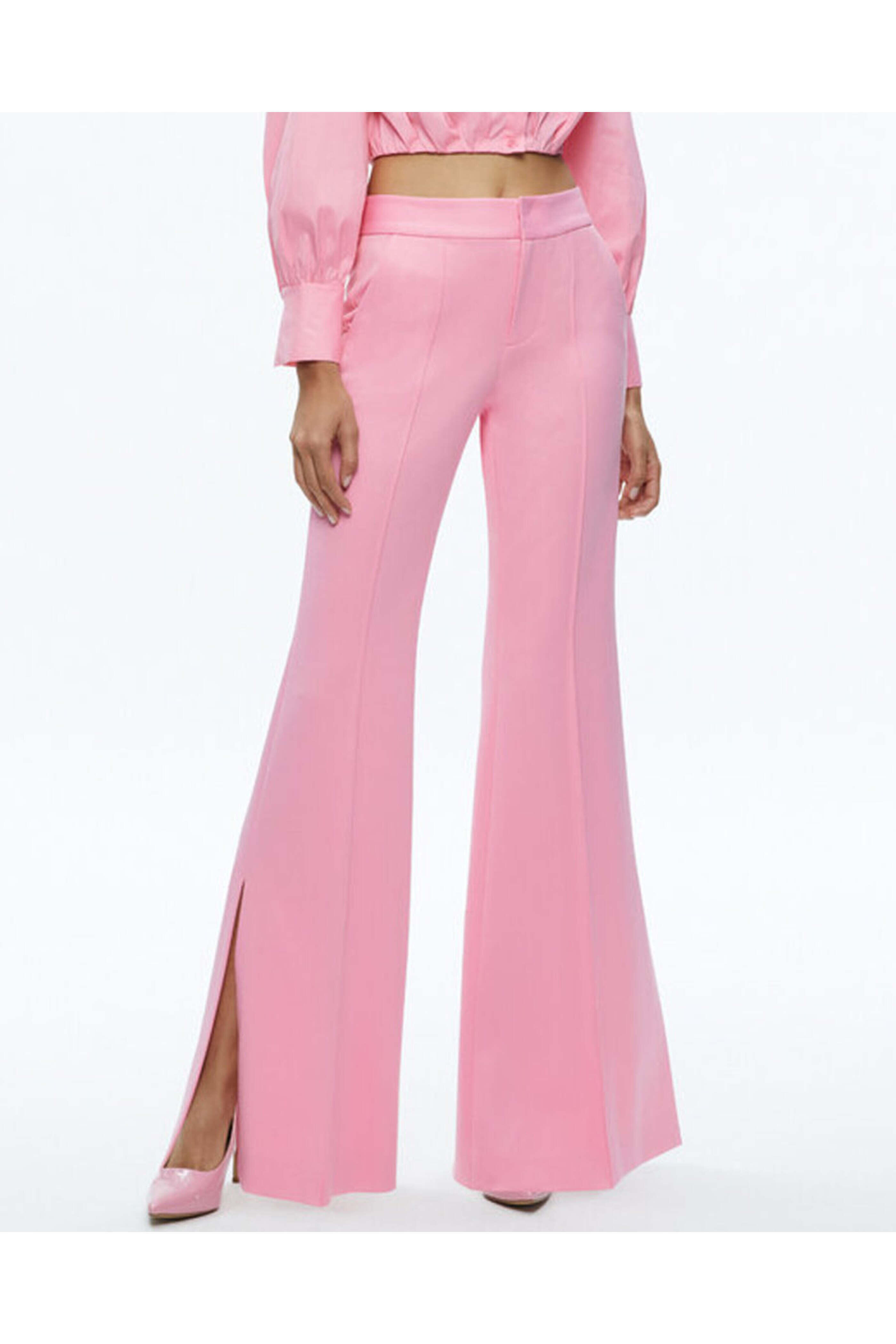 Alice & Olivia - Cherry Blossom High Rise Danette Flare Trouser