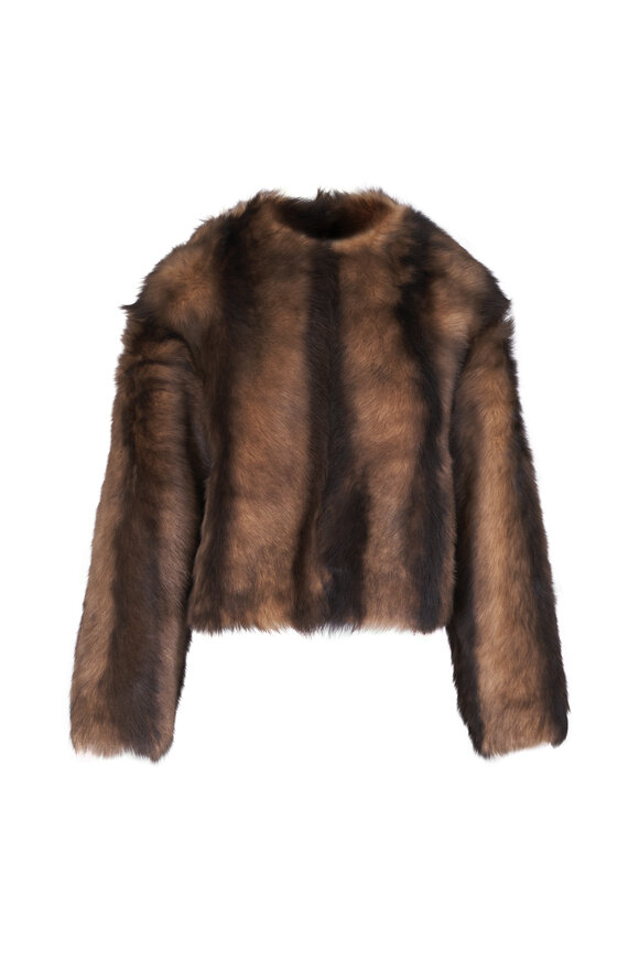 Nili Lotan Elan Brown Shearling Jacket