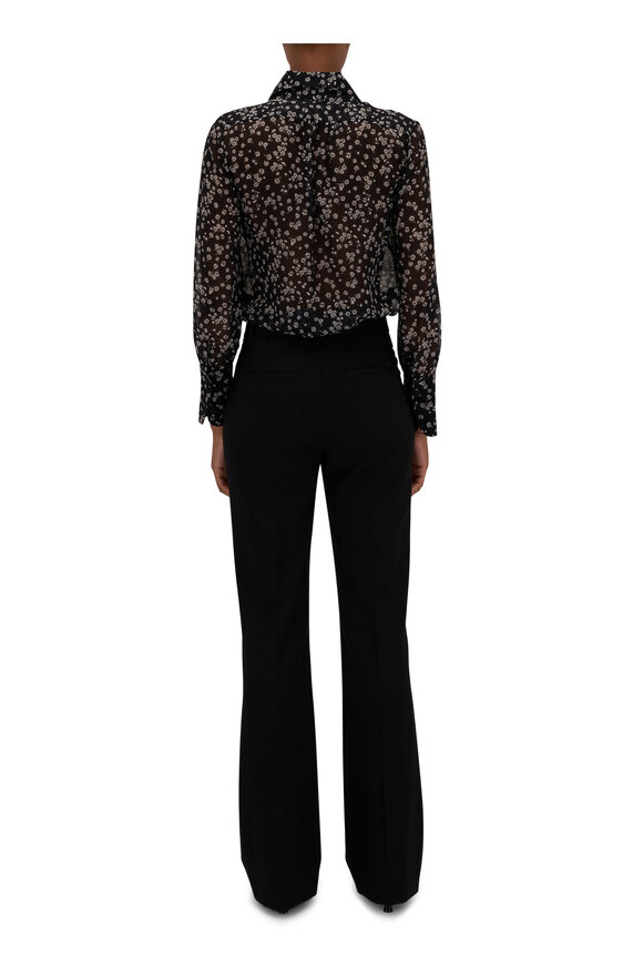 Nili Lotan - Corette Black Wool Pant 