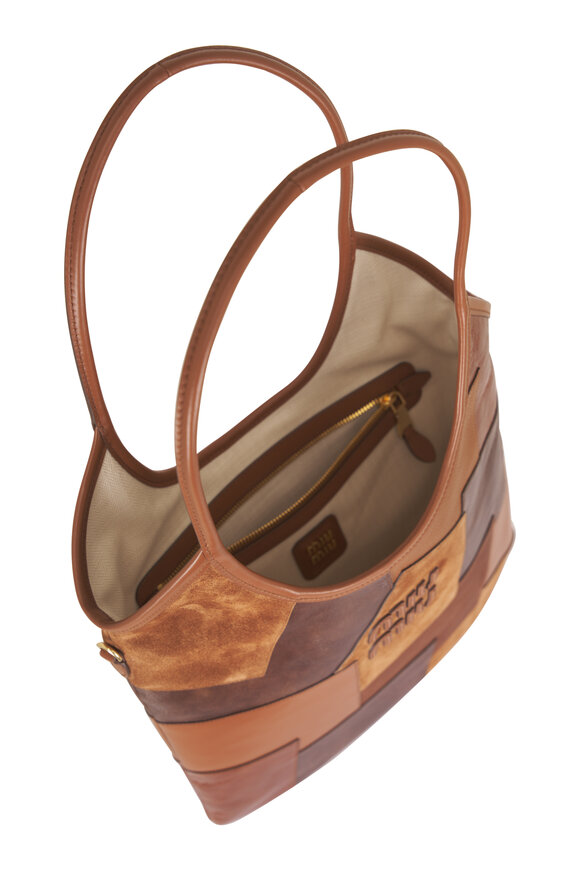 Miu Miu Large Ivy Patchwork Leather Tote - view 8