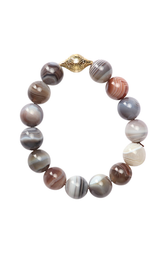 Ray Griffiths Italian Agate Stretch Bracelet