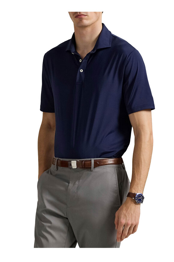 RLX Ralph Lauren Airflow Navy Jersey Polo - view 2