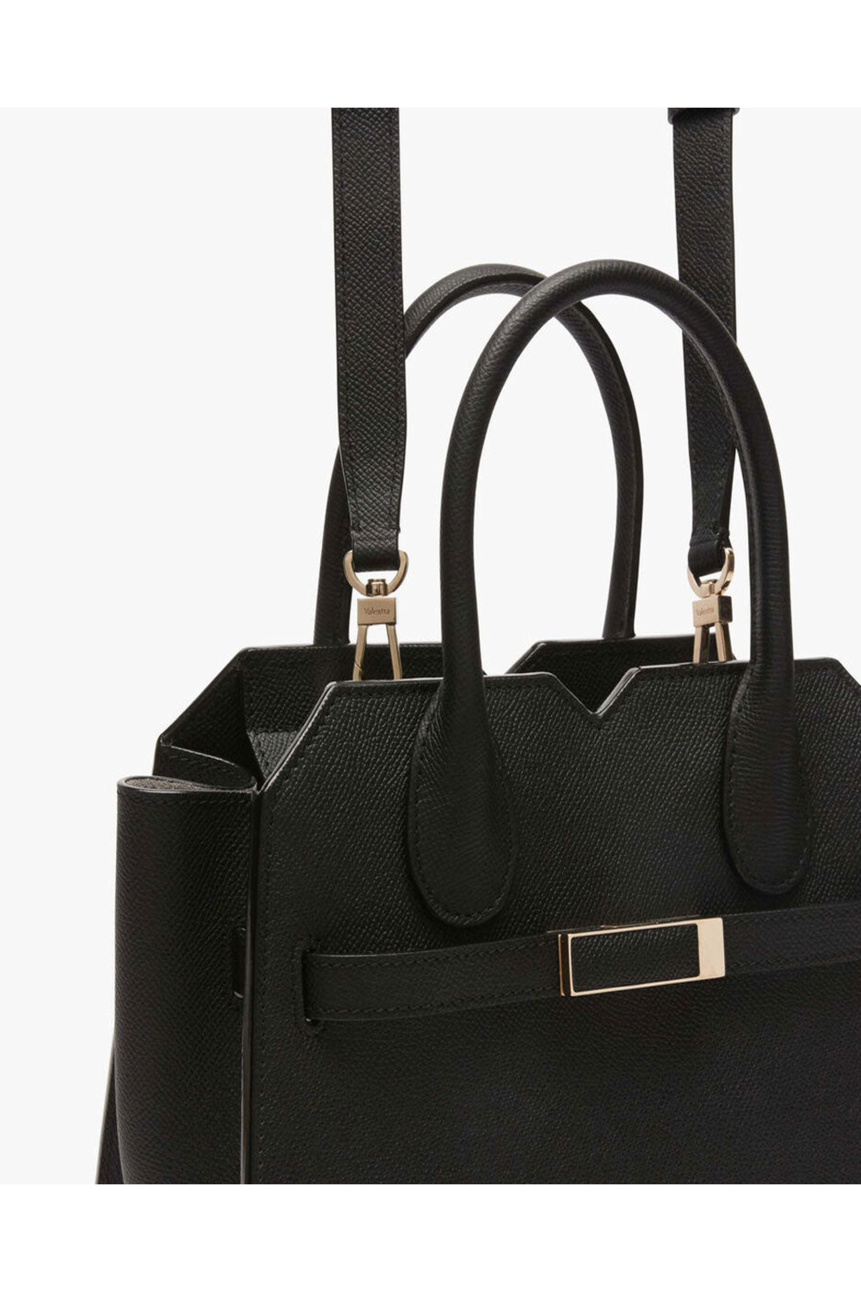 ハンドバッグ Valextra 'Milano' mini handbag Women's Black Luxury Structured Two Handles Mini Bag | Valextra